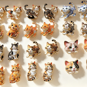 Delicate metal kitty accessory(Can be used for beaded pens, 21 styles in total)